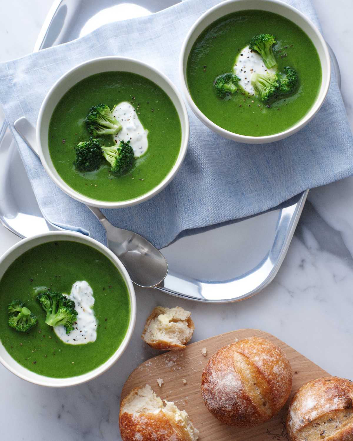 sopa de brócoli
